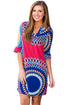 Sexy Raspberry Vibrant Sunshine Boho Dress